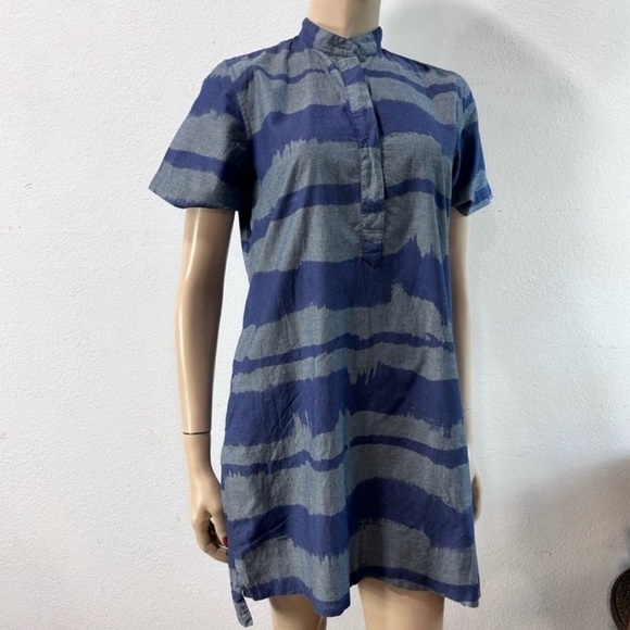 Ann Mashburn Blue and Gray Dress - Picture 1 of 12